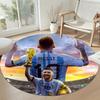 Messi Round Office Rug Perfect for Study Room Playrooms Outdoor Game Room Anti-slip Round Rug Office Home Decor Best for Christmas