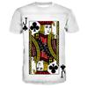 Playing Cards 3D Printing Men's And Women's Fashion T-shirt Plum K Poker Harajuku Street Clothing Kids Boys Comfortable T Shirt