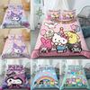 Kawaii Kuromi Print Bedding Sets Quilt Bed Cover Comforter Duvet Cover Pillow Case 2-3 Pieces Sets Bedroom Home Decoration