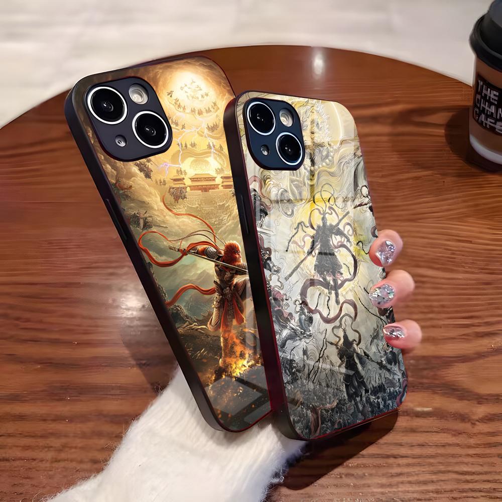 Cool Monkey King Phone Case For IPhone 17 Pro Max 16 15 14 Pro Max 13 11 Plus Glass Cover