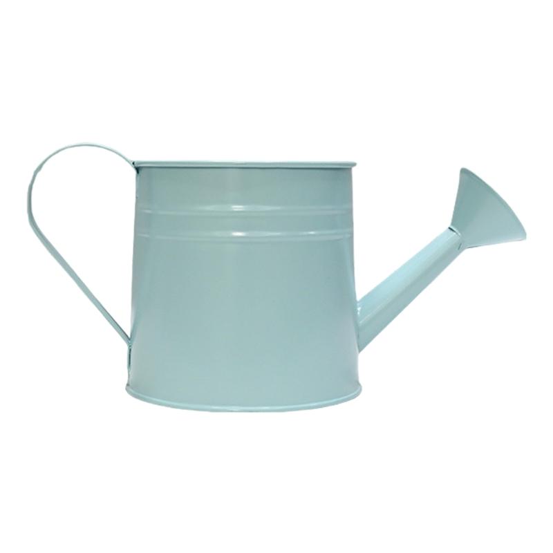 Vintage Iron Watering Can Planter Convenient Metal Container Perfect As a Flower Pots or Office Decoration