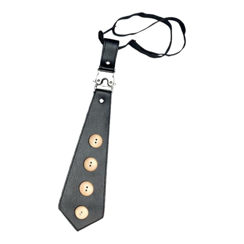 Kurze Knopf-Krawatte Preppy-Stil Uniform-Design Einfaches Anstecken Für Männer Business Casual Tragen Polyester