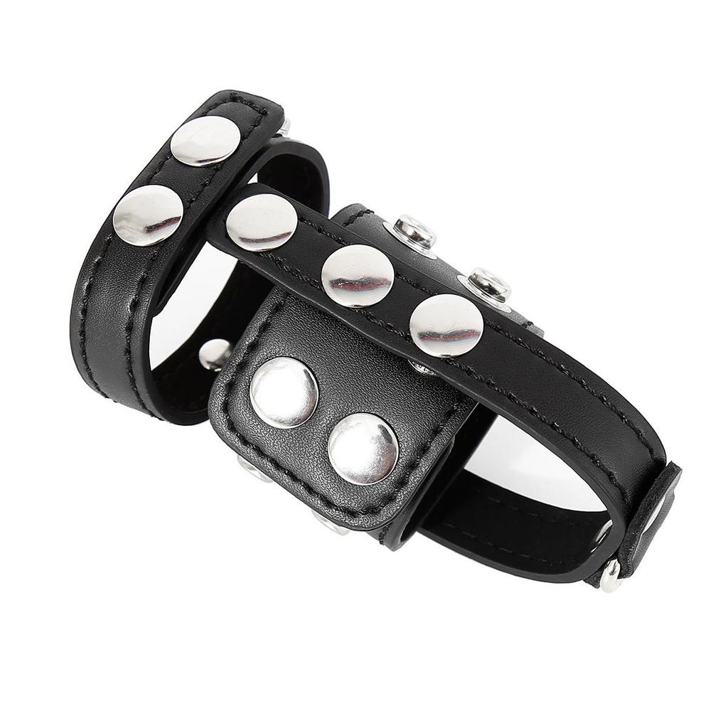 Männer Leder Keuschheits Penisring mit Spermiziden Eigenschaften - SM Alternative Erotisches Produkt