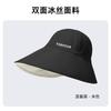 Big brim sunscreen hat women's ice silk double-sided foldable new empty top hat ponytail sunshade sun hat