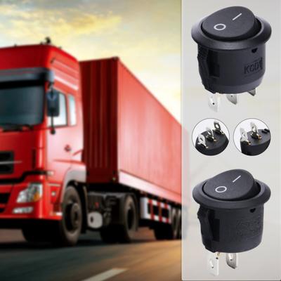 10 Stück KCD1-105 Wippschalter Bootsförmig 2/3 Pin 10A/125V 6A/250V Rund Auto Boot Haushalt