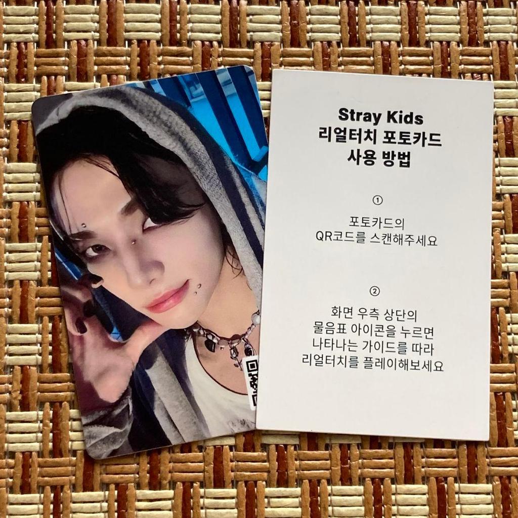[USED] StrayKids Hyunjin HOP QR Bonus Pop-up Trading Card