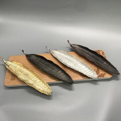 1PC Bodhi Leaf Incense Holder Ash Catcher Long Leafs Censer Meditation Home Decor Accessories