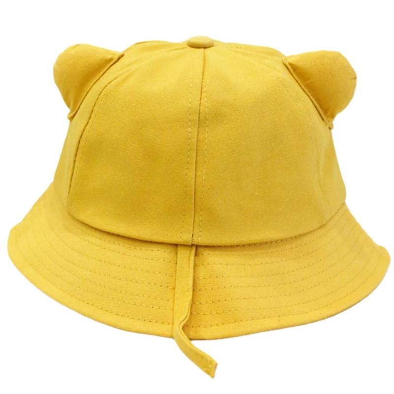 Cappello a secchiello in cotone con orecchie da gatto per adulti, cappello da pescatore per sport all'aperto, per guidare, andare in bicicletta, pescare, vacanze casual, cappello parasole