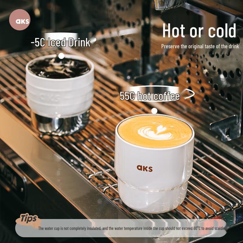 AKS 304 Stainless Steel Double-Layer Insulated Espresso Share Cups