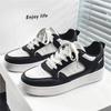 Men's Shoes Fashion White Sneakers For Men Lace up Skateboard Board Shoe Thick Sole Versatile Vulcanized Shoes 