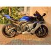 Sistema di Scarico per Moto Per Yamaha R1 YZF-R1 MT10 2015-2022 Tubo di Collegamento Centrale Slip-On 60.5mm Silenziatori Fibra di Carbonio / Acciaio Inossidabile