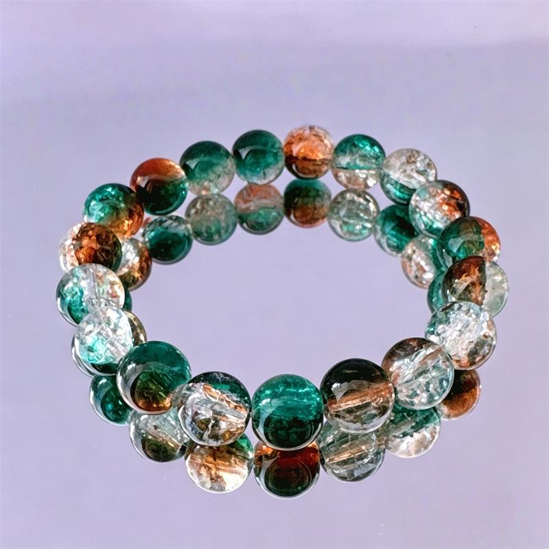 Zibo farbige Glasur Armbänder: Hochwertige, leichte Luxus-Kristallperlen im neuen chinesischen Stil mit Dezhen-Keramik.