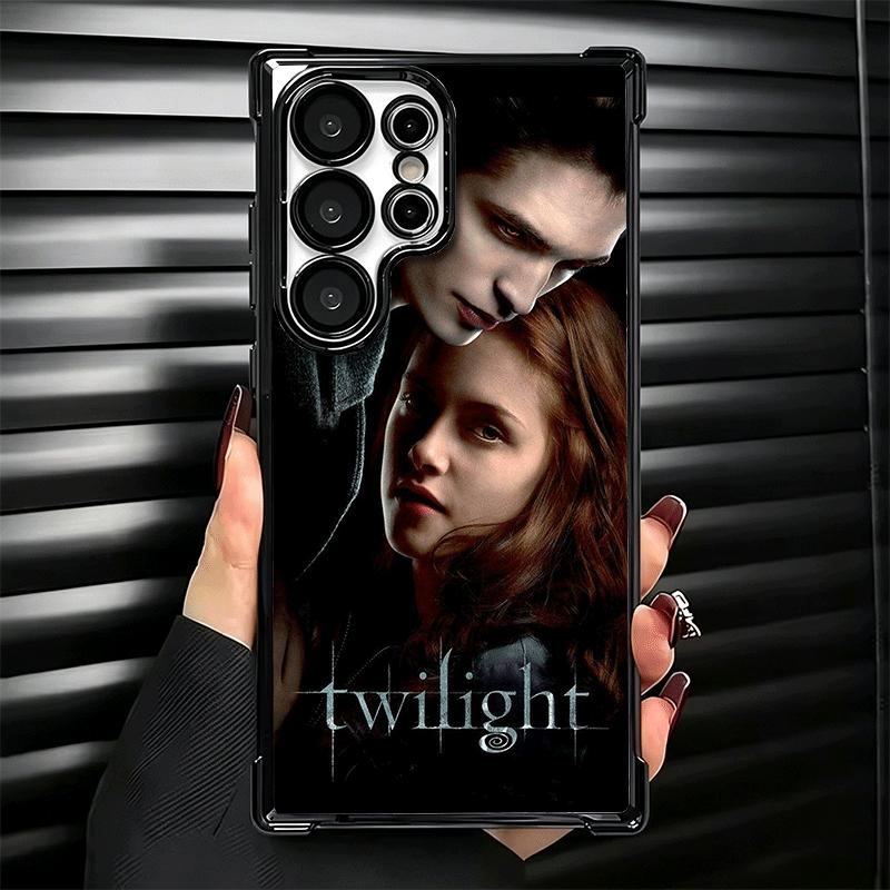 Twilight Saga Edward Plating Phone Case For Samsung Galaxy S24 S25 FE S26 Edge S23 Ultra S22 S21 Plus S20 Anti-Fall Airabag Cove
