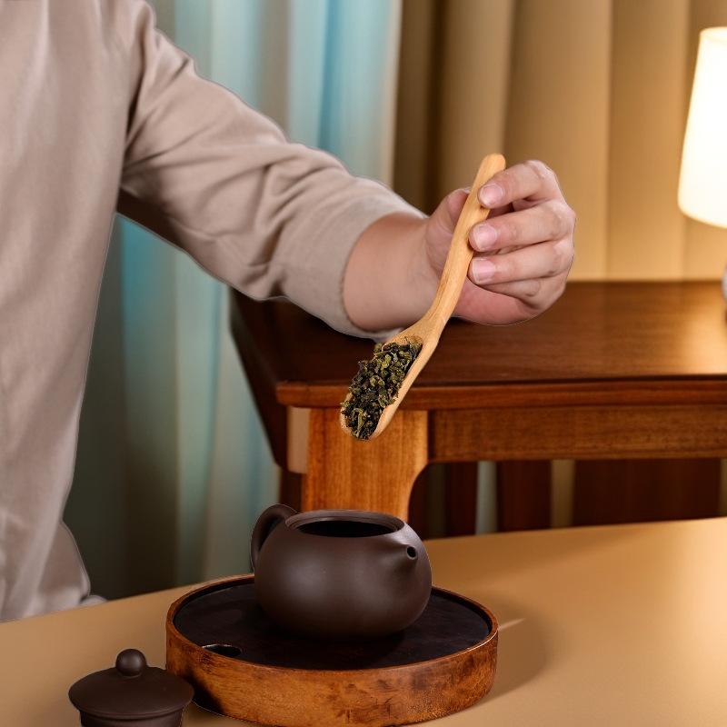 Porte-cuillère à thé Style Rétro Chinois Accessoires Cuillère Cuillère à thé Thé Kongfu Délicat Bambou Naturel Pelle à thé Cadeaux