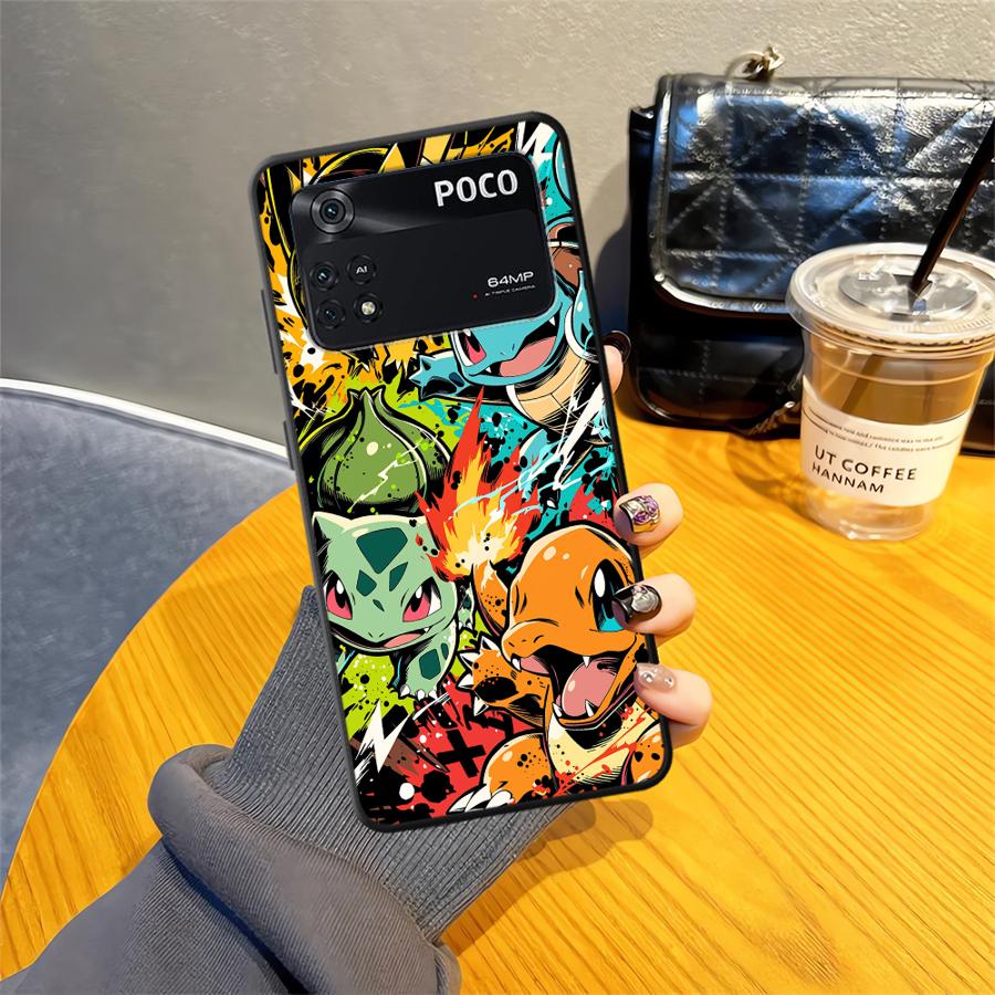 Cartoon Hot Pokemon Case for Xiaomi Poco F8 M3 M4 M7 Pro F1 C75 C71 C61 M5 F3 X3 X4 X5 X7 Pro C50 Funda Phone Cover
