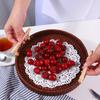 Round Rattan Basket Durable Handwoven Bread Decorative Organizer Rustic Style Snacks Biscuits with