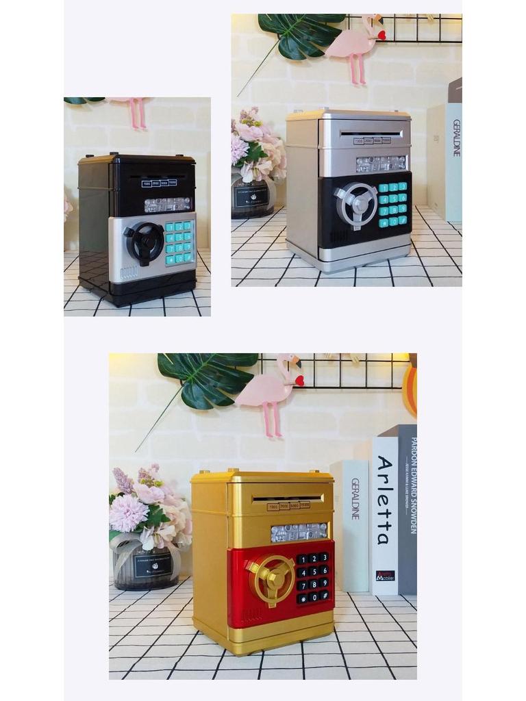 Creative Kids' ATM Piggy Bank with Automatic Money Rolling Feature