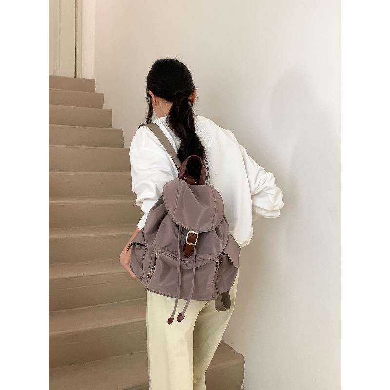 

Нейлоновая сумка через плечо женская новая сумка-флип повседневная школьная сумка нишевый дизайн рюкзак хаки