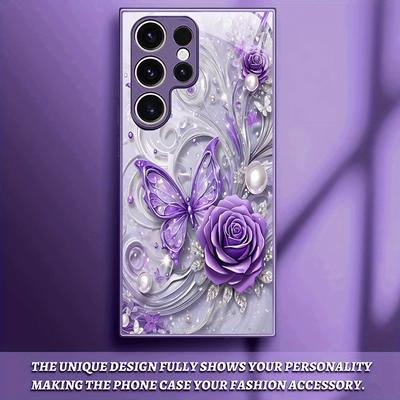 Butterfly Hot-selling Exquisite Beautiful  PhoneCase Glass PhoneCase for Samsung Galaxy S26 S25 S24 S23 S22 S21 FE Ultra Plus