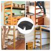 Durable Plastic Bed Ladder Foot Support-Step Pad With Anti-Slip,Surface(2 Pack) Fits Most College Dorm Models
