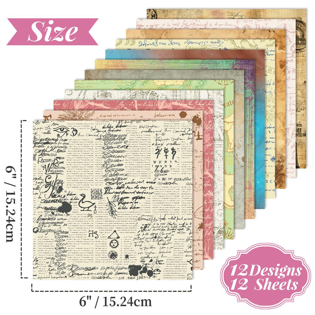 Big Sale/Pack Retro Style Map Stationery Scrapbook Card No Sticky Material Paper