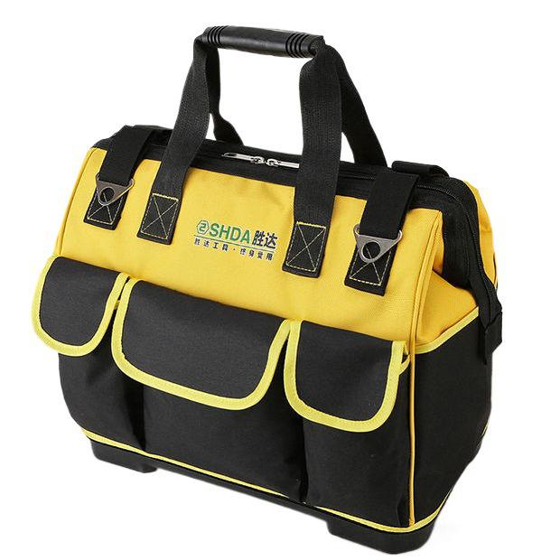 Large Canvas Electrician Tool Bag – Multifunctional Handheld for Repair, Installation, Woodworking, and Construction