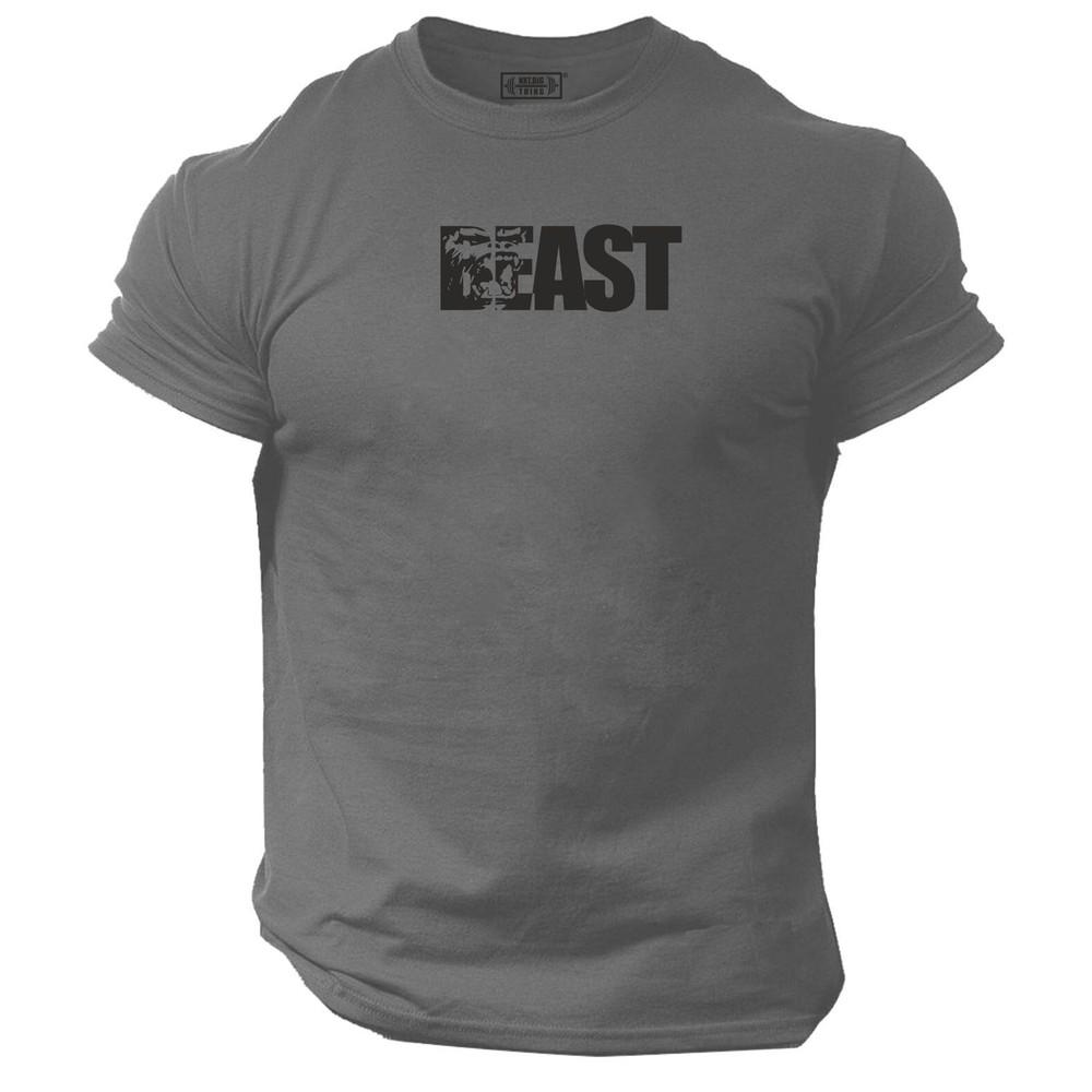 Beast T Shirt Gym Clothing Bodybuilding Training Workout Boxing Gorilla Mma Top