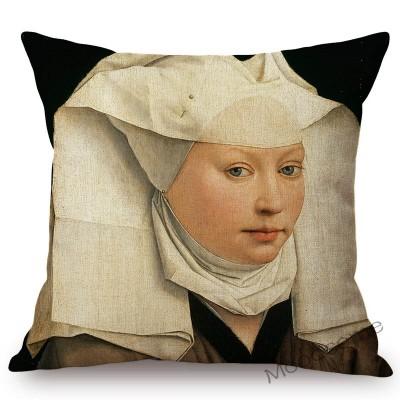 Netherland Artist Rogier Van Der Weyden Religion Jesus The Cross Virgin Mary Art Sofa Decoration Pillow Case Linen Cushion Cover