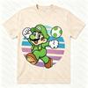 Men Women T Shirt Women Tee Boys Girls Top Adults Children Parent Child Cotton kid Tshirts Super Mario Gaming Graphic Crewneck
