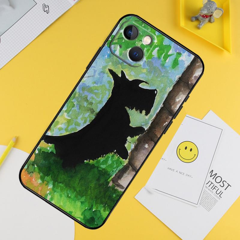 Westie Scottie Scottish Terrier Phone Case For iPhone 15 Pro 16 Pro 13 12 Mini 11 14 Pro Max XR 16 15 Plus 16e Cover Coque