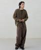 Knouun Faded Cable Knit (Brown)