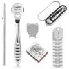 Samcos Callus Remover and Corn Removal Stainless Steel Foot Care Removes Calluses and Sole Foot Care Tool with 10 Replacement Blades Set, Dirt,