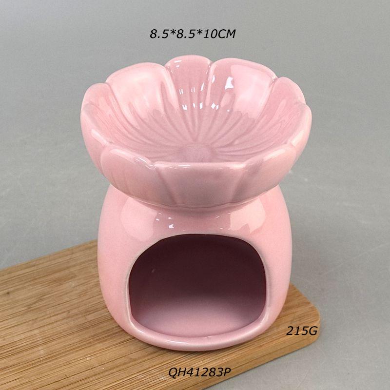 Ceramic Pure Black With Flower Holes Aromatherapy Stove Essential Oil Essential Oil Heating Stove