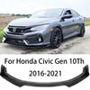 HTTYYX Přední nárazník automobilu Dělič Lip Difuzor Body Kit Spoiler Kryt pro Civic Hatchback/Sedan/Coupe/Type R FK7 FK8 Si 2016-2021