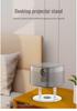 Adjustable Metal Projector Stand with Telescopic Pan-Tilt Head for Home and Bedside Use