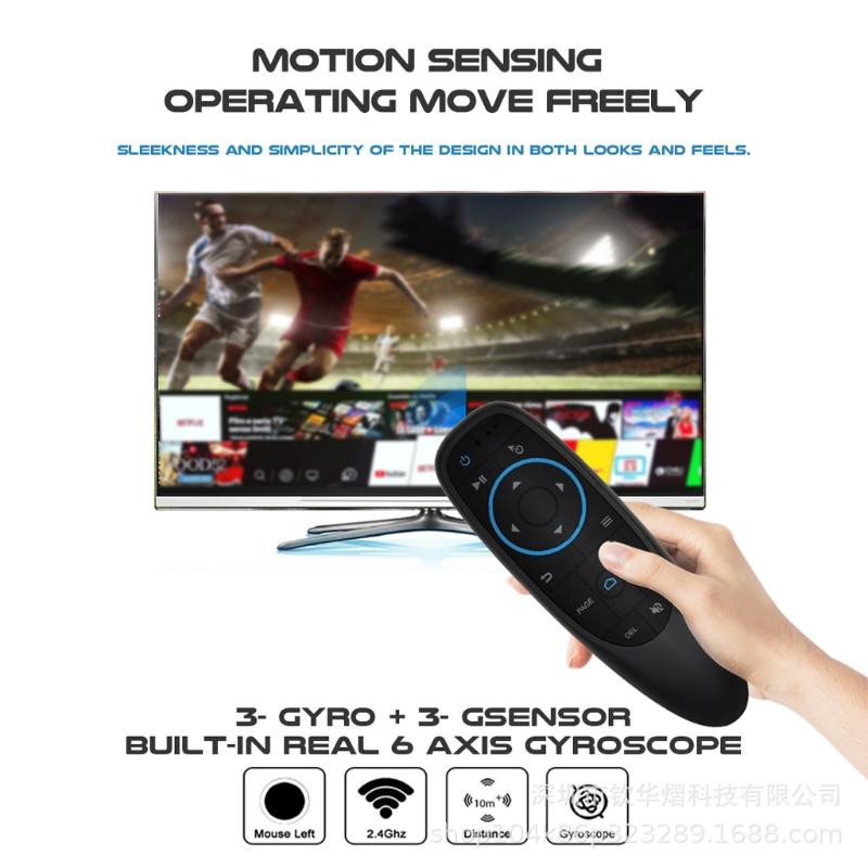 G10BTS Bluetooth-compatible Remote Control Wireless Air Mouse 6-Axis Gyroscope Wireless for Smart Remote For Smart TV Bo