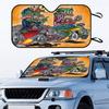 Rat Fink Printed Windshield Sunshade Anime Cute Car Front Windshield 70x130cm Sun Visor Heat Reflector