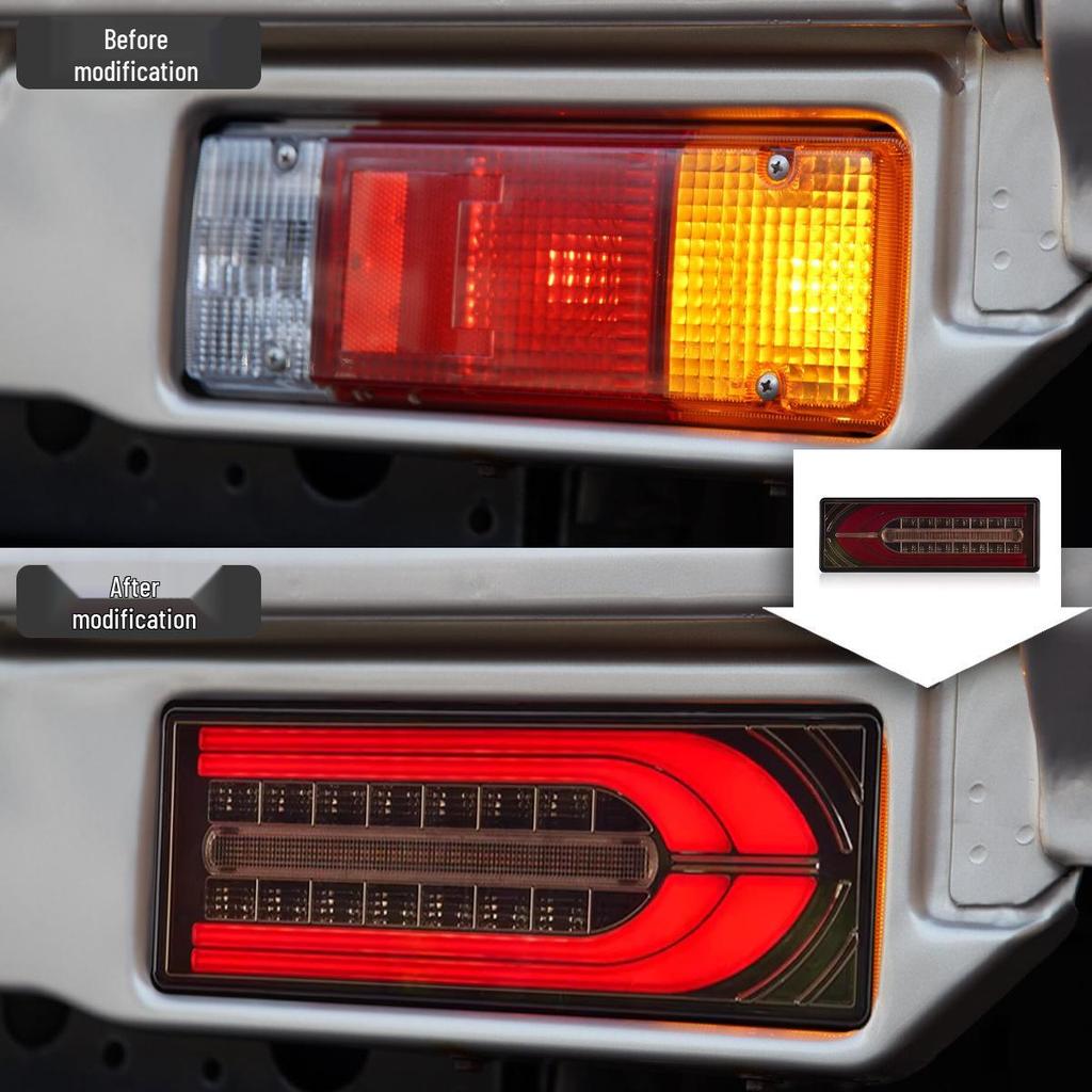 LED Taillight Assembly with Sequential Turn Signals for 1985-2007 Toyota Land Cruiser FJ75.