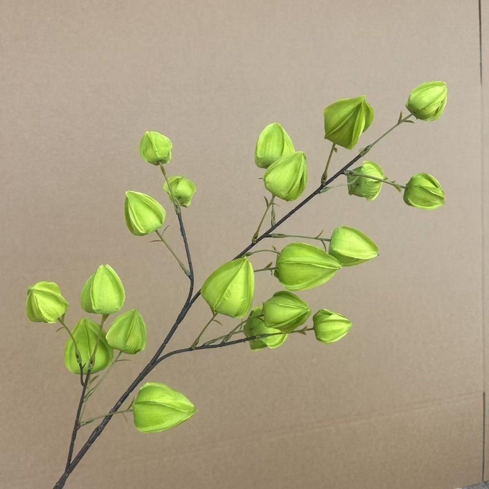 Lifelike Artificial Lantern Flower Real Touch Simulation Flower Branch  Living Room