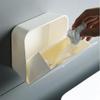 Multifunctional Creative Cotton Swab Storage Box Wall-mounted Cotton Pad Flip Dustproof Small Bathroom Supplies Plastic