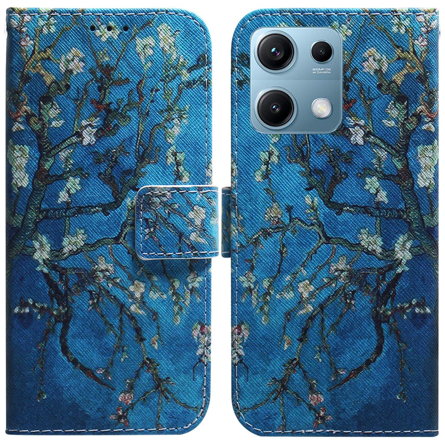 

For Xiaomi Redmi Note 14S 4G Wallet Case Pattern Print Leather Phone Cover A