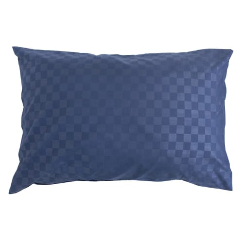 Merry Night Checkered Navy Pillowcase, Approx. 43 X 63 Cm, Matching Pillowcase, Easy To Insert, Quick-Drying, Wrinkle-Resistant, Washable, PE16101-72