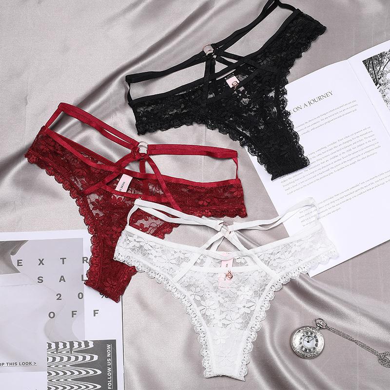 Mujeres Encaje G Cuerdas Sexy Bragas Tanga Femenina Hueca Ropa Interior  Damas Bragas Transparentes Lencería Íntimas comprar a buen precio — entrega  gratuita, reseñas reales con fotos — Joom