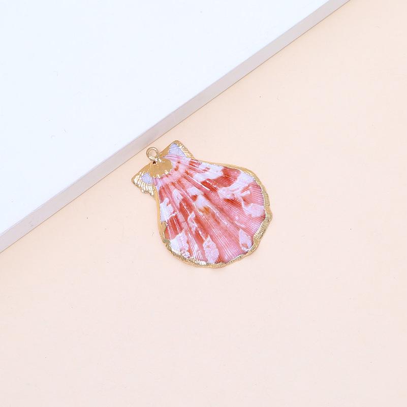 Electroplated Natural Shell Conch Scallop Pendant for DIY Necklace & Bracelet Jewelry
