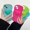 Wind Ins Three-dimensional Big Love Applies To iPhone17/16 Apple 15 Mobile Phone Case 14/13Pro Max Female 12PM