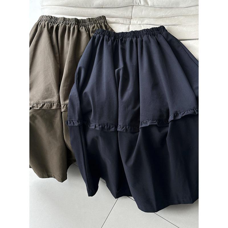 

Orange Zhi Autumn Korean Lace Midi Skirt - Women s Fashion Long Skirt 8399 One Size