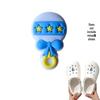 Blue Cartoon PVC Shoe Buckle: Cute Detachable Ornament for Hole Shoes