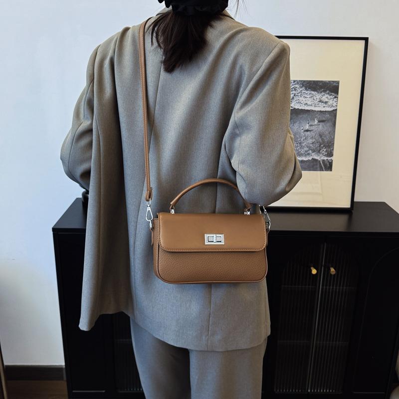 Tasche Damen 2025 Herbst und Winter Mode Pendler Große Kapazität Hoher Sinn Kleine quadratische Tasche Ein Schulter Schräg Umhängetasche Retro Damentasche