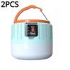2PCS přenosná vysoce výkonná LED svítilna Campingové vybavení Solární nabíjecí lucerna USB žárovka Camping Stan Lampa Osvětlení Vodotěsné