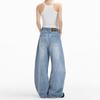 Women's Vintage Retro Wide-Leg Deconstructed Jeans